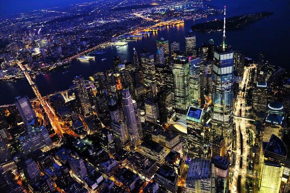 New York, Cityscape, Night, City, Manhattan